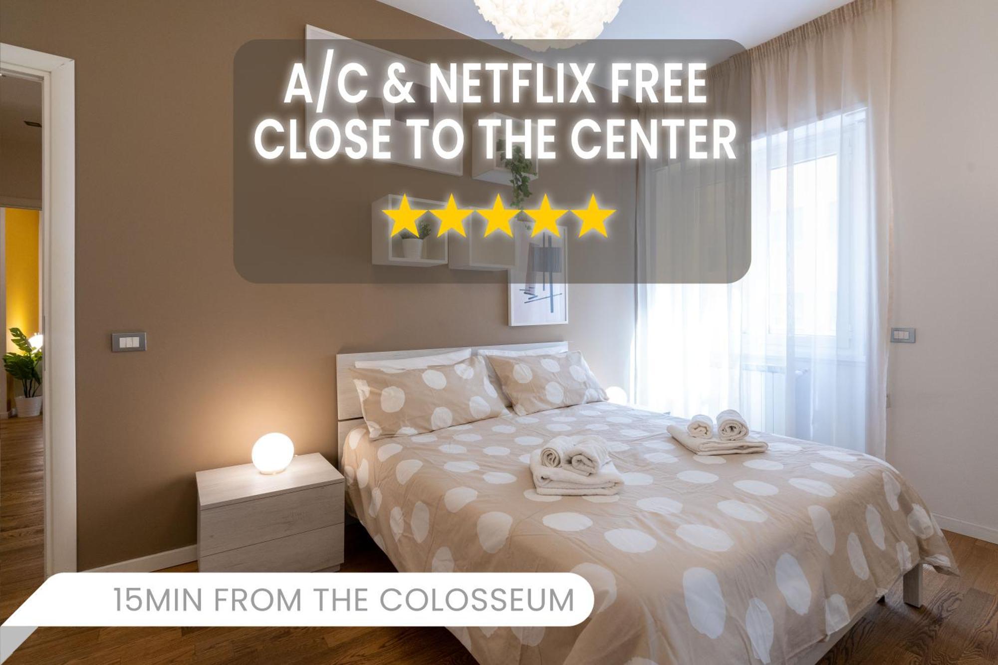 Apartamento -15Min Dal Colosseo- Aria Condizionata & Netflix Gratis Roma Exterior foto